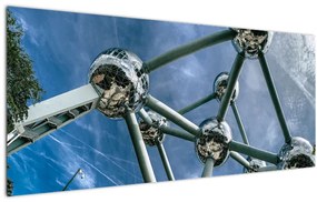 Tablou- atomium la Bruxelles (120x50 cm), în 40 de alte dimensiuni noi