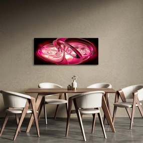 Tabloul cu fractali roz (120x50 cm)