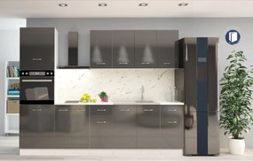 Bucatarie GLOBAL431 - antracit+antracit