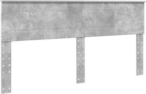 vidaXL Tăblie cap Gri din beton 200 cm Lemn compozit