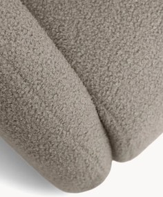 Canapea extensibilă cu 3 locuri și spațiu de depozitare Nubi 140 cm - bouclé bej Quelle 16