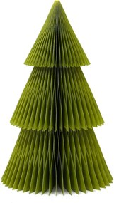 Decorațiune din hârtie pentru Crăciun, formă brad Only Natural, înălțime 22,5 cm, verde