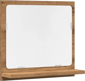 vidaXL Dulap baie cu oglindă stejar artizanal 40x11x37 cm, lemn