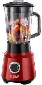 Blender Russell Hobbs Desire 24720-56, 650W, 22000 rpm/min, 1.5 L, Cana sticla, Lama cvadrupla, Rosu