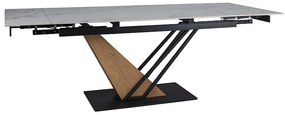 Masa extensibila Genesis alb/stejar L180-240 cm