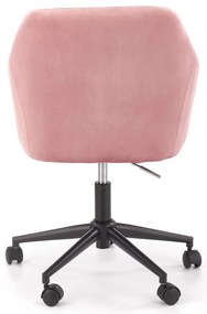 Scaun de birou Catifea Roz, MARIBO VELVET
