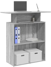 vidaXL Birou de recepție Gri Sonoma 100x40x104 cm Lemn prelucrat