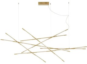 Lustra LED XL suspendata design modern RACCIO aurie