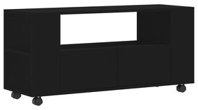 833743 vidaXL Comodă TV, negru, 102x34,5x43 cm, lemn prelucrat