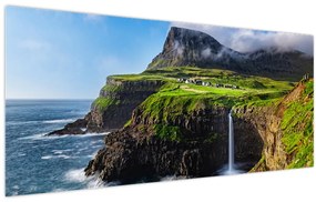 Tablou - Cascada Múlafossur (120x50 cm)