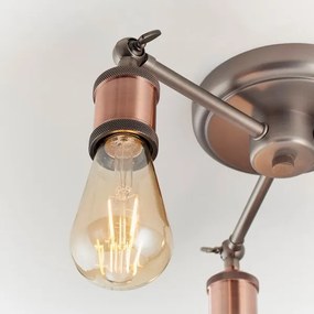 Endon 76124 - Spot halogen 3xE27/10W/230V crom mat/cupru