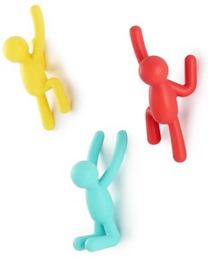 Cârlige 3 buc. de montat pe perete Buddy – Umbra