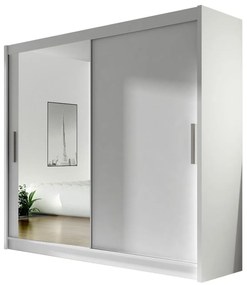 Dulap de haine Lena VI (Alb) (iluminat LED RGB color). 1058786