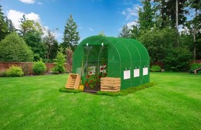 Tunel folie de gradina 2 x 3 x 2 m, verde