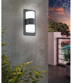 Aplică de exterior CISTIERNA 2xE27/10W/230V IP44 antracit Eglo 98086