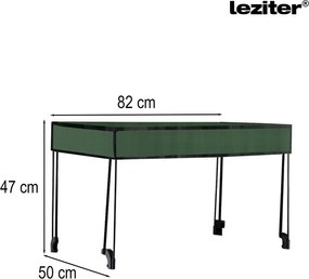 Cărucior de plajă pliabil premium de grădină cu acoperiș verde