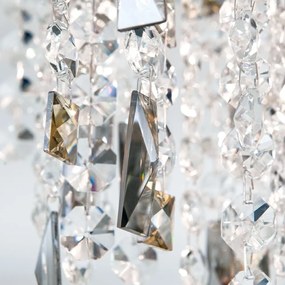 Lustra cristal K9 design elegant de lux CRYSTALRIVER crom