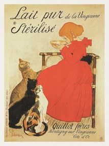 Reproducere Lait pur Stérilisé (French Cat Poster) - Théophile Steinlen, (30 x 40 cm)
