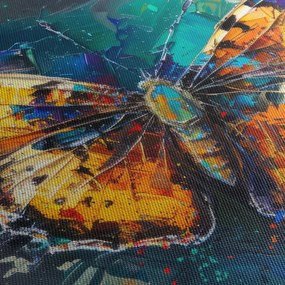 Tablou - Fluture, pictură în ulei (120x50 cm)