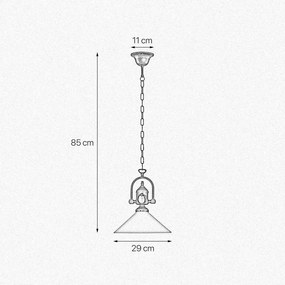 Pendul stil clasic italian din alama Fiordo