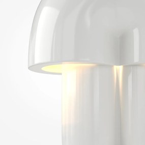 Veioza decorativa LED din ceramica Hope alb lucios