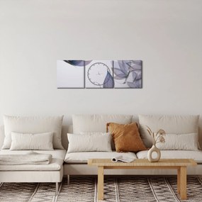 Tablou - Fluturi desenați (cu ceas) (90x30 cm)