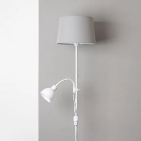 Brilagi - Lampadar CERIA 2 în 1 1xE27/100W/230V + 1xE14/25W alb/gri