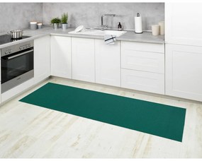 Covoraș de baie verde închis din plastic 65x200 cm Petrol – Wenko