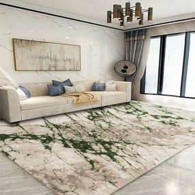 Covor Modern Living, Dormitor Dreptunghiular Milano 0596B Verde (Alege dimensiunea: 100 x 200)