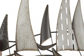 Panou decorativ multicolor din metal, 100x3x44 cm, Boats Mauro Ferretti