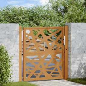 vidaXL Poarta de gradina Design cu lumina otel rezistent la intemperii