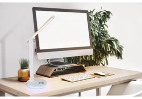 Globo 58445W - Lampă de birou LED RGBW dimabilă GERALDO LED/5W/230V + LED/2W