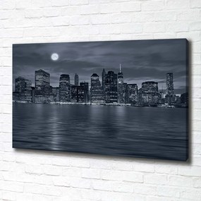 Tablou pe pânză canvas New york, pe timp de noapte