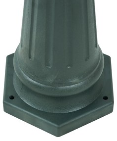 Felinar clasic de exterior verde închis 217cm 3 lumini IP44 - New Haven