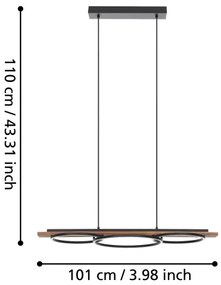 Lustră LED pe cablu dimabilă BOYAL LED/40,5W/230V Eglo 99624