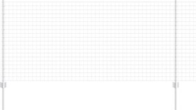 vidaXL Gard cu Stâlp Argintiu 1 x 10 m Oțel