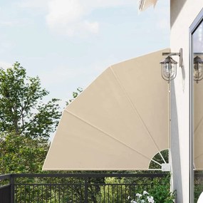 vidaXL Ecran de intimitate pentru balcon Bej 140 x 140 cm țesătură