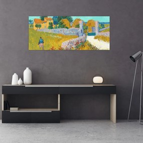 Tablou - Vincent van Gogh, Farmhouse in Provence, reproducere (120x50 cm)