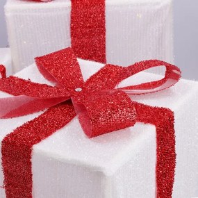 Brilagi - Set de 3 decorațiuni LED de Crăciun pentru exterior, 2,6 W, alimentare 3x AA, IP44, cadouri