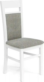 Scaun GERARD 2, gri/alb, stofa clasica/lemn de fag, 44X55X97 CM