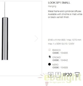Pendul modern LOOK SP1 SMALL CROMO 104942