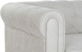 Canapea 2 locuri din stofa si lemn de mango " Covetry White "