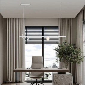 Sina magnetica suspendata tip lustra MADOC alb