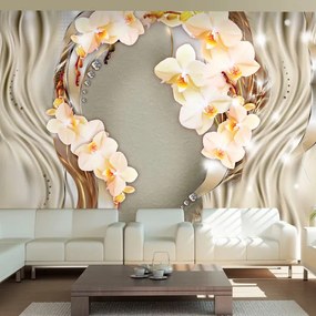 Fototapet - Wreath of orchids