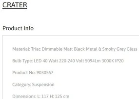 Lustra LED design modern decorativ CRATER