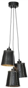 Lustra cu 3 pendule din cauciuc reciclat AMAZON, 15cm AMAZON/15/H3/B