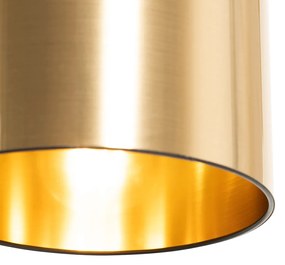 Lampă suspendată modernă neagră cu auriu reglabil cu 6 lumini - Lofty
