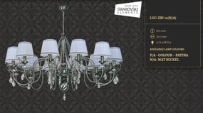 Candelabru 12 brate design clasic realizata manual, Cristal Swarovski Luca