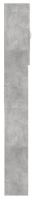 Dulap masina de spalat, gri beton, 64x25,5x190 cm Gri beton