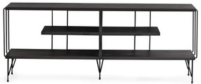 Comoda TV Eze, Crem - Alb - Maro - Gri, 120 x 45 x 30 cm